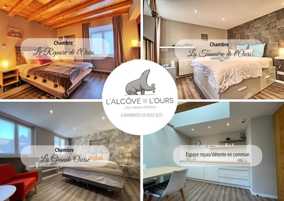 Le Repaire De L'Ours - L'Alcove De L'Ours - Chambre Cosy 2 Pers Dambach Exterior foto